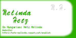 melinda hetz business card